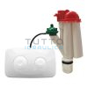 Kit Batteria di Scarico + Placca Doppio Pulsante PROHYDRO Doppio Scarico