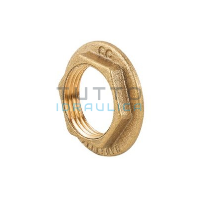 Controdado con Flangia in Ottone Giallo | Diam. 1"