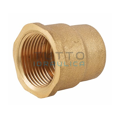 Manicotto Ridotto in Ottone Giallo FF 1" x 1/2"