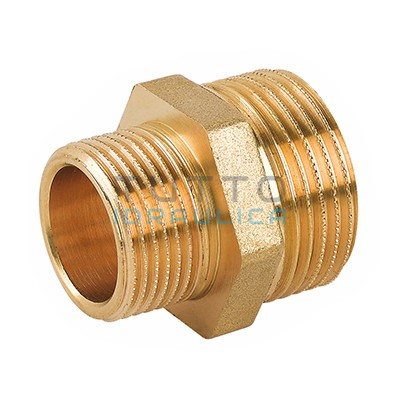 Nipplo Ridotto in Ottone Giallo Maschio 1" x 1/2"