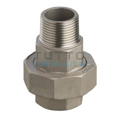 Bocchettone in Acciaio Inox AISI 316 Diritto MF 1/2"