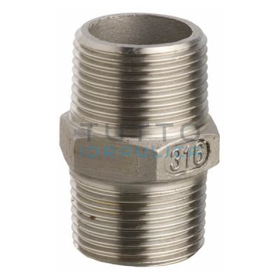 Nipplo in Acciaio Inox AISI 316 Maschio 1/2"