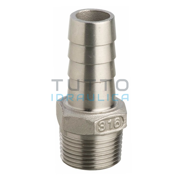 Portagomma in Acciaio Inox AISI 316 Maschio 1"x26