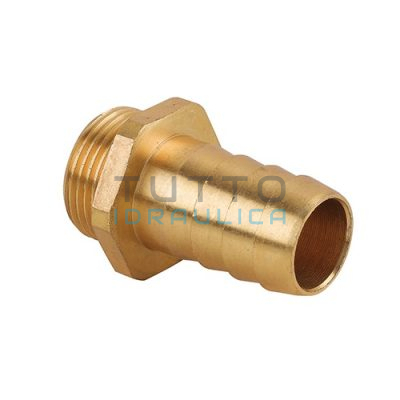 Raccordo Portagomma in Ottone Maschio Diam. 16 x 1/2"