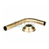 Canotto WC a Squadra Bronzato con Rosone D.30 mm