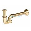 Sifone a "S" Bronzato con Tappo di Ispezione Attacco 1"1/4 x 32 mm