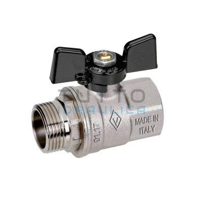 Valvola a Sfera | Bugatti | con Farfalla | MF | 1/2"