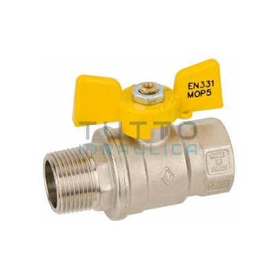 Valvola a Sfera GAS Bugatti con Farfalla MF 3/4"