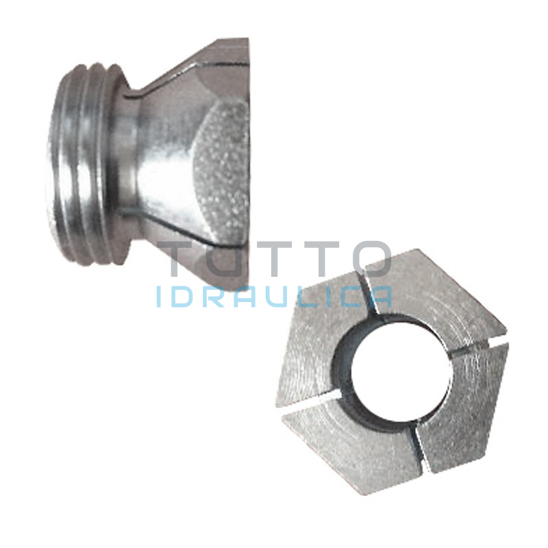 Raccordo Filettato per Resistenza Candeletta Liscia | M.3/8" | Ø12.50 mm