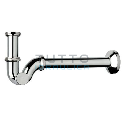 Sifone a "S" Senza Piletta 1"1/4 Cromo
