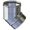 Curva Acciaio Inox | Aisi 304 | Mono Parete | 45° | Diam. 100