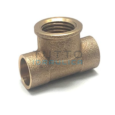 Tee Bronzo a Saldare Femmina 22 x 3/4"