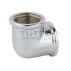 Gomito Ottone Cromato Lucido FF 1/2"