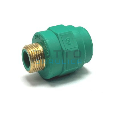 Raccordo in PPR Diritto Maschio Diam. 20x1/2"