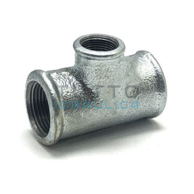 Tee Zincata Ridotta Femmina 1"1/4x1"x1"1/4