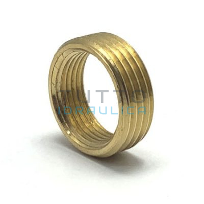 Riduzione in Ottone Giallo Tutta Filettatta MF 1" x 3/4"