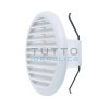 Griglia di Aerazione PVC Bianca Tonda Ø145 mm con Molla per Fori da 80/125