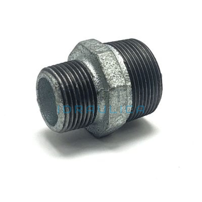 Nipplo Ridotto Zincato Maschio 1"1/2x1"1/4