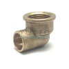 Gomito Bronzo a Saldare Femmina 12 x 3/8"