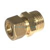 Raccordo a Stringere per Tubo Rame Diritto Maschio Diam. 12 x 3/4"