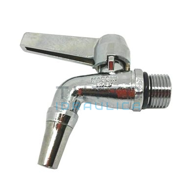 Rubinetto Olio Cromato Lucido 1/2"