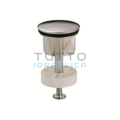 Tappo per Piletta a Saltello in Ottone Cromato LUX Diam. 1"1/4