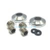 Eccentrico con Borchia Diam. 1/2" x 3/4" (Coppia)