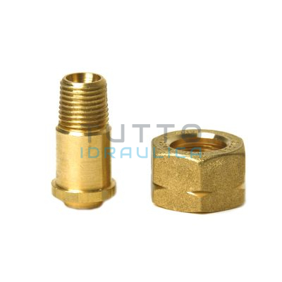 Codolo con Dado Girevole SX 1/2" x M.1/4"