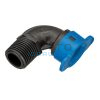 Blu-Lock | Gomito Maschio per Tubo Flessibile | D.15x1/2" | BL410-005