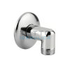 Curvetta Doccia per Saliscendi con Rosone Attacco 1/2" MM
