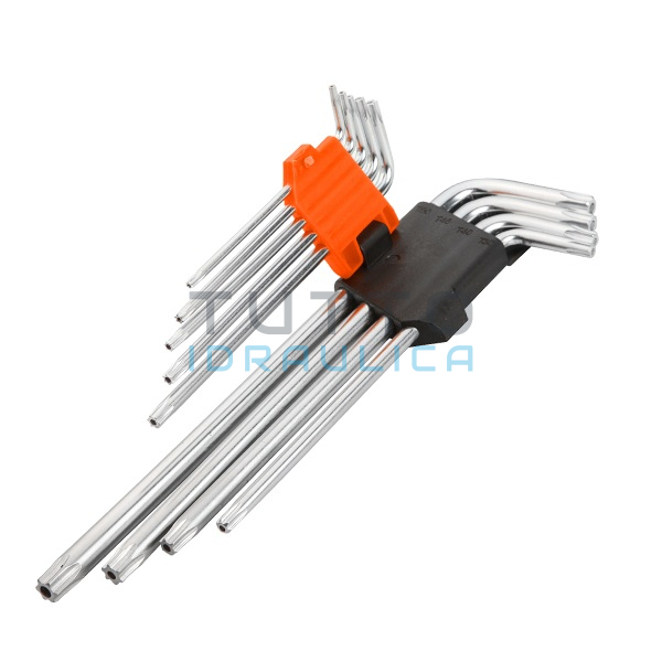 WOKIN | 207909 | Chiavi Esagonali Torx Tamper Long T10-50 Pz.9