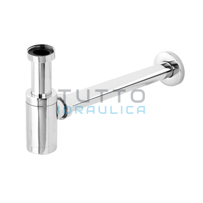 Sifone a Bottiglia LUX 1"1/4 Tondo Cromo