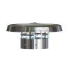 Terminale Inox con Cappello e Griglia Antintrusione Diam. 80
