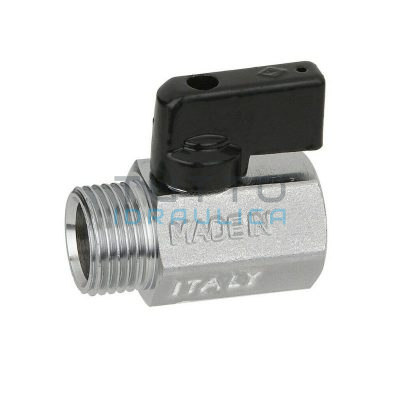 Valvola a Sfera Mini Nichelata MF 3/8"