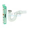Flessibile Scarico Estensibile Maxiflex | con Spirale in Acciaio | Ghiera F.1"1/2 x 40