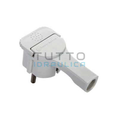 Spina Schuko ad Angolo Extrapiatta 2 Poli + T 16A