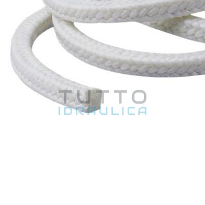 Treccia in Fibra di Vetro "Bianca" Quadra THERMALTEX 10x10 mm "al Metro"
