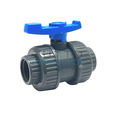 Valvola a Sfera in PVC | PN16 | con Bocchettoni | FF | Diam.1"