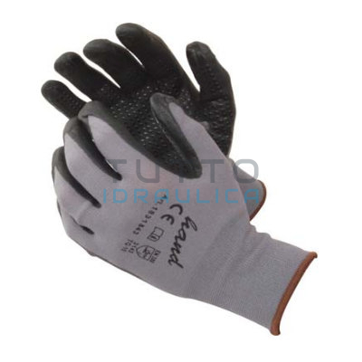 Guanti da Lavoro in Nitrile Grigio Taglia 9