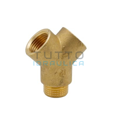 Raccordo a 3 Vie ad Y in Ottone Giallo Diam. 1/2"