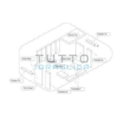 Kit Refrattari Completo Thermorossi per CLASS 310-311-312 Ventilata | 70012540