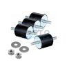 Set 4 Supporti Antivibranti | mm. 40x40 | Max 100 Kg per KIT