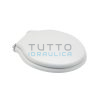 Sedile WC per Vaso in Ceramica | Forma 2 | Cerniere Tipo A | Lungh. 39-44 cm | Largh. 36 cm