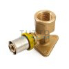 Gomito a Pressare Femmina Flangiato per Tubo GAS Multistrato Diam. 16 x 1/2"