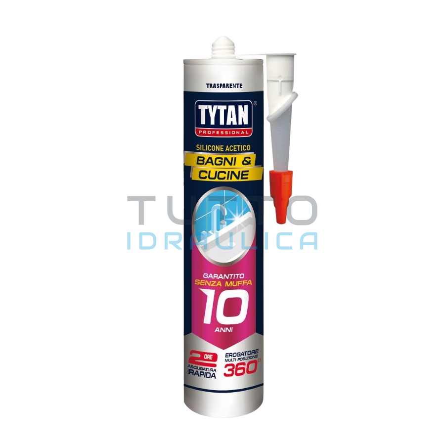 Silicone Sigillante | Trasparente | TYTAN | Acetico Bagni e Cucine | 280ml