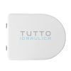 Sedile WC per Vaso in Ceramica | Forma 7 | Cerniere Tipo A | Lungh. 43-45 cm | Largh. 35,5 cm