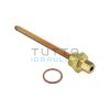Pozzetto in Rame per 1 Sonda Attacco M.1/2"x D.6 |  Lunghezza mm.123
