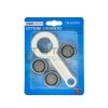 Kit 3 Aeratore Maschio + Chiave | M24x1 | Cromo | in Blister
