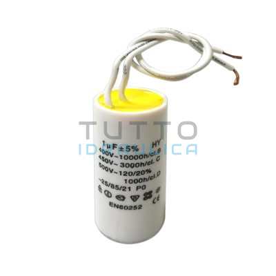 Condensatore 450v. |  1 Microfarad con Cavo
