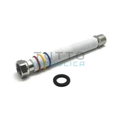 Flessibile Acciaio Inox Estensibile | Rivestito | MF | 1/2" | mm 200-400